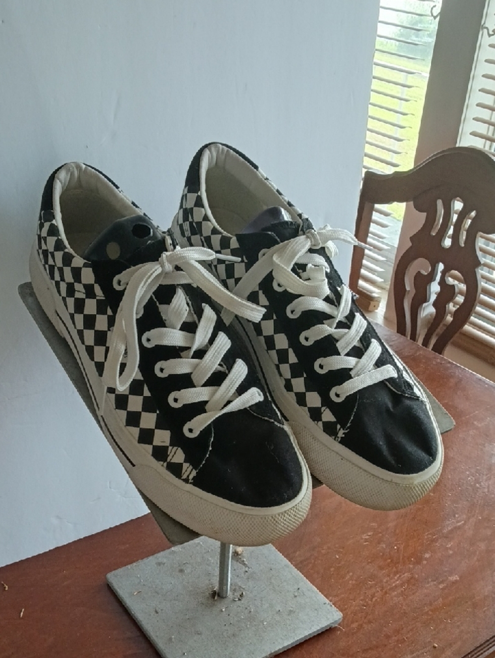 Women's Mudd Checkerboard Graphic Sneakers